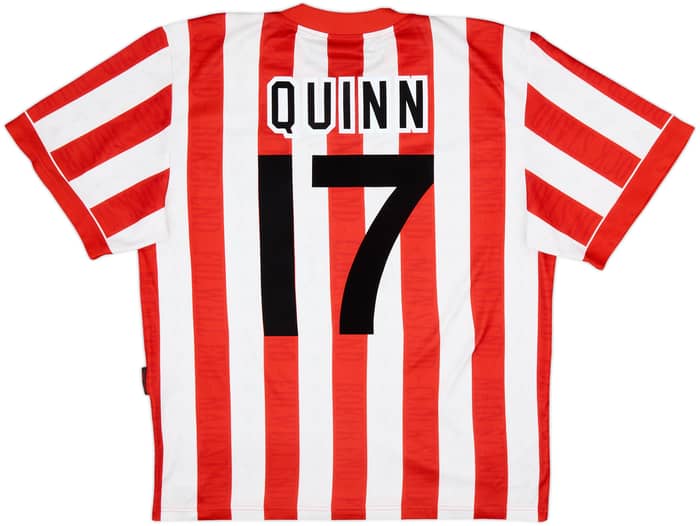 1996-97 Sunderland Home Shirt Quinn #17 - 8/10 - (M)