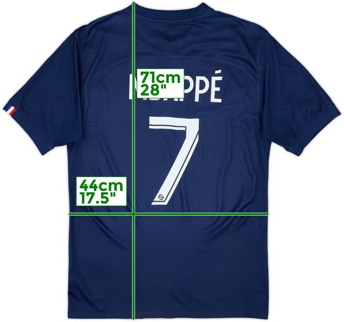 2022-23 Paris Saint-Germain Local Camiseta Mbappe #7 - 7/10 - (S)