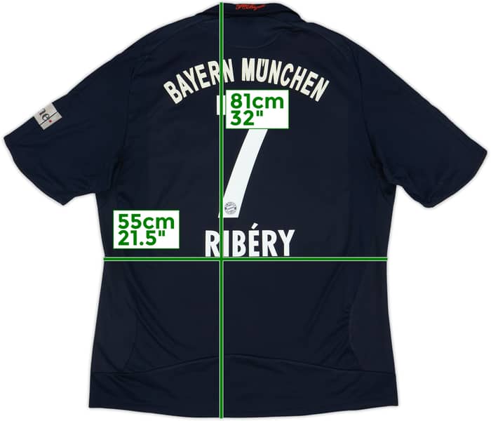 2008-09 Bayern Munich Away Shirt Ribery #7 - 6/10 - (L)