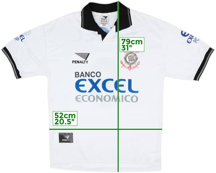 1997 Corinthians Home Shirt #9 - 9/10 - (XL)
