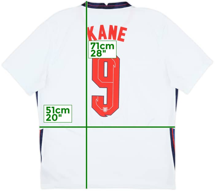 2020-22 England Home Shirt Kane #9 - 6/10 - (L)
