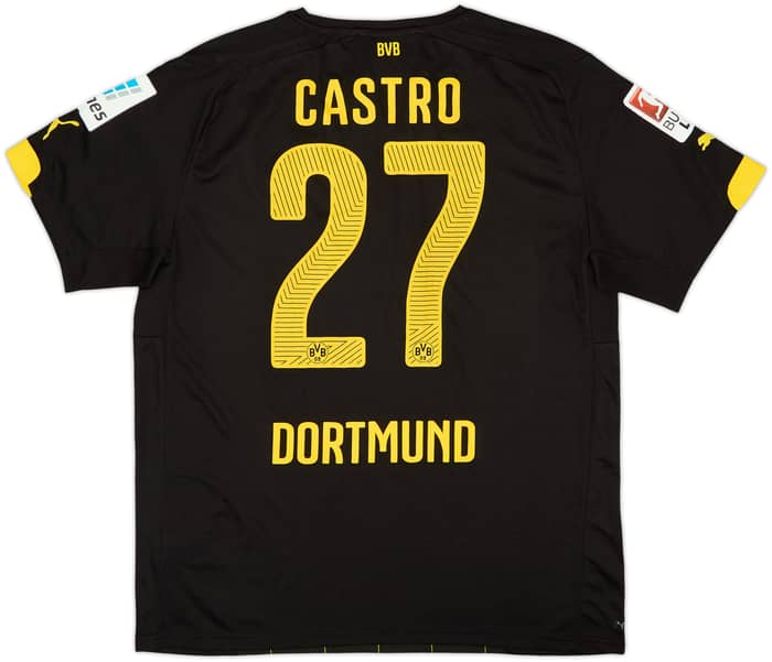 2014-16 Borussia Dortmund Away Shirt Castro #27 (L)
