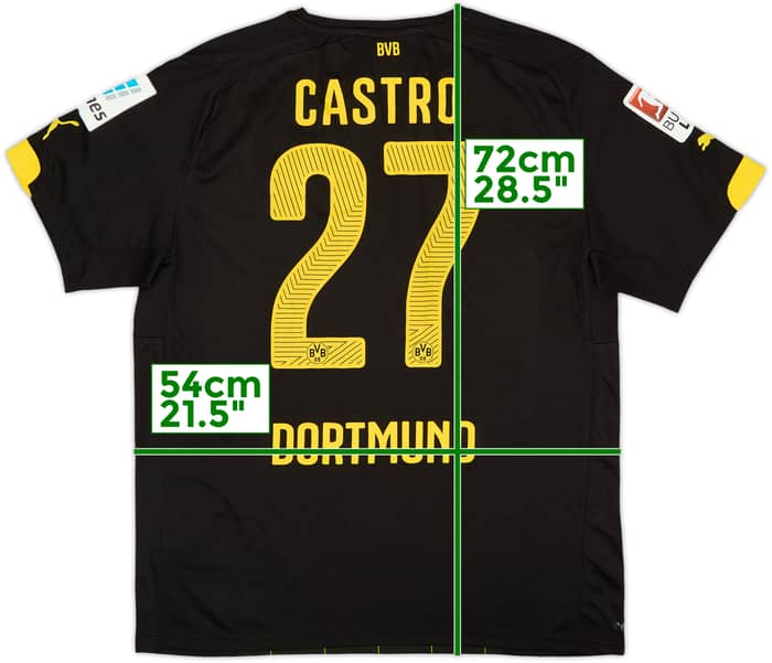 2014-16 Borussia Dortmund Away Shirt Castro #27 (L)