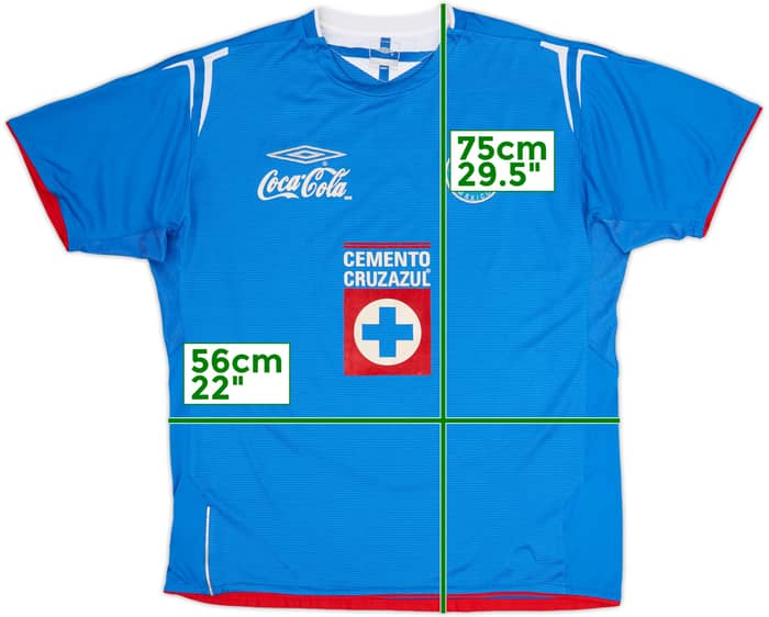 Camiseta de local de Cruz Azul 2004-05 - 8/10 - (L)