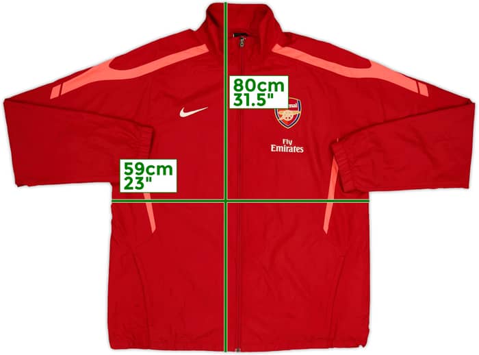 2010-11 Arsenal Nike Track Jacket - 8/10 - (L)