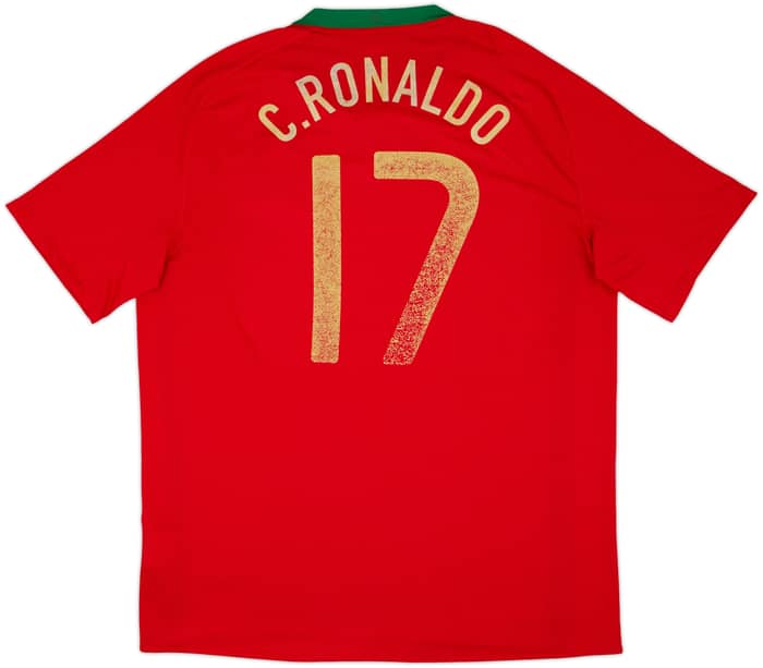 2008-10 Portugal Home Shirt C.Ronaldo #17 - 5/10 - (XL)