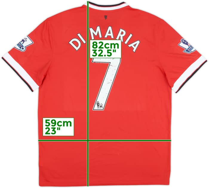 2014-15 Manchester United Home Shirt Di Maria #7 - 5/10 - (XL)