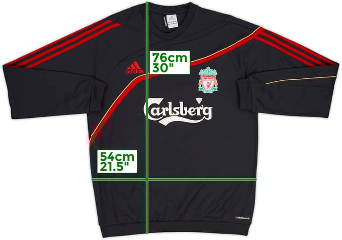 2009-10 Liverpool adidas Sweat Top - 8/10 - (M/L)