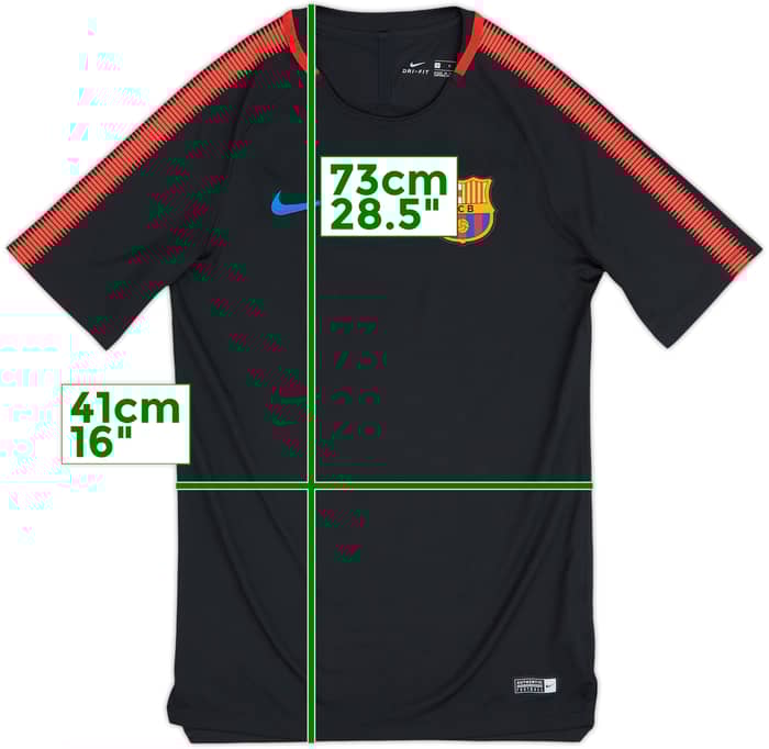 2017-18 Barcelona Nike Training Shirt - 10/10 - (S)