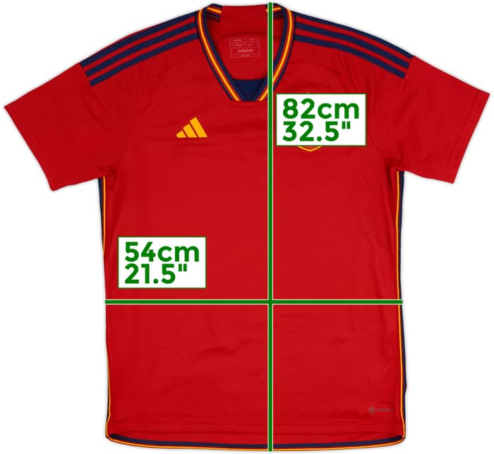 2022-23 Spain Home Shirt - 10/10 - (XXL)