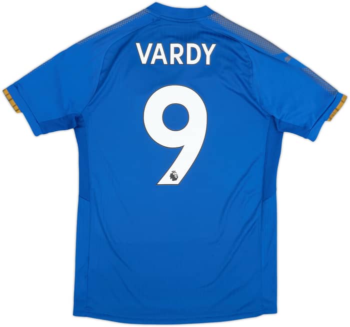 Camiseta de local del Leicester 2017-18 Vardy #9 - 7/10 - (S)