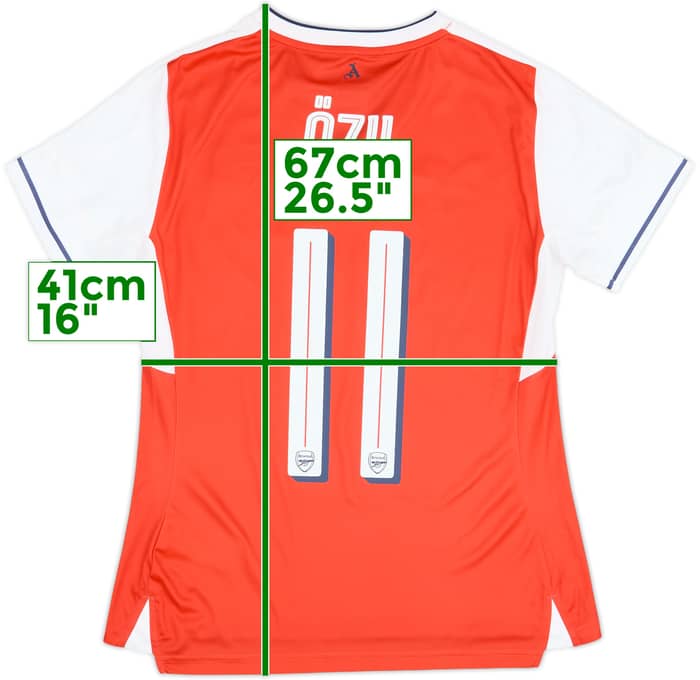 2016-17 Arsenal Home Shirt Ozil #11 (Women's M)