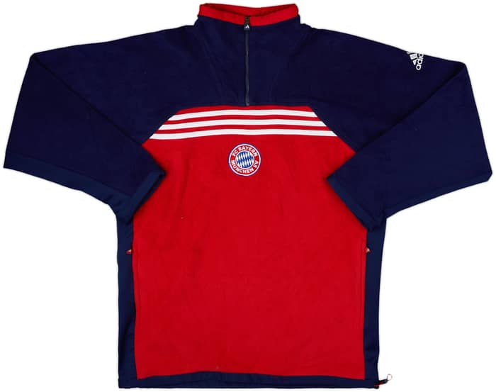 1999-01 Bayern Munich adidas 1/4 Zip Fleece Top - 8/10 - (M/L)