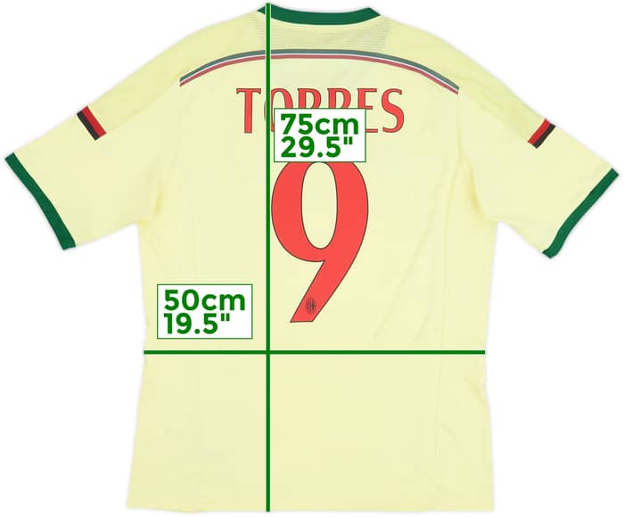 2014-15 AC Milan Third Shirt Torres #9 - 5/10 - (L)