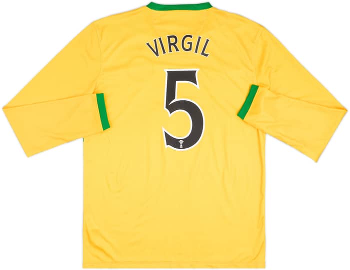 2013-14 Celtic Away L/S Shirt Virgil #5 - 8/10 - (M)