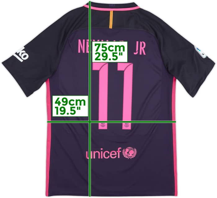 2016-17 Barcelona Camiseta Visitante Neymar Jr #11 - 9/10 - (M)