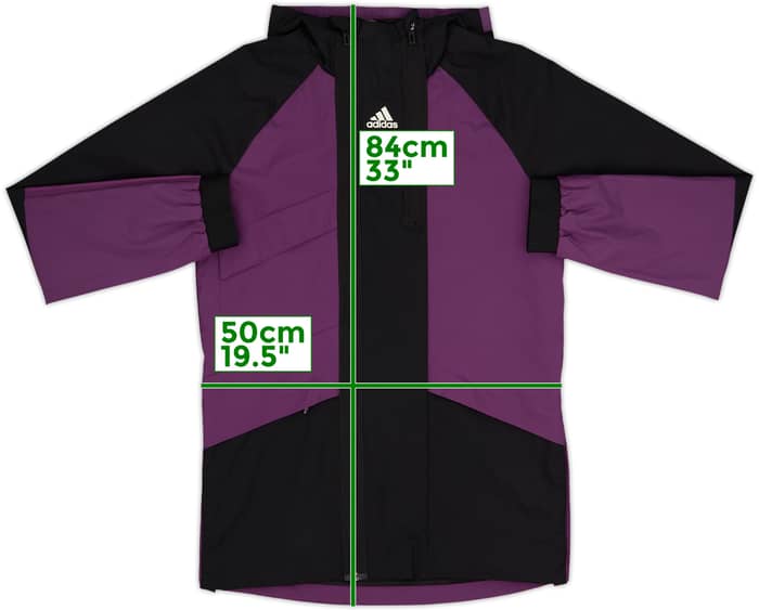 2021-22 Manchester United adidas Hooded Rain Jacket - 8/10 - (XS)