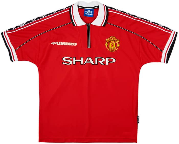 1998-00 Manchester United Home Shirt Solskjaer #20 - 8/10 - (M)