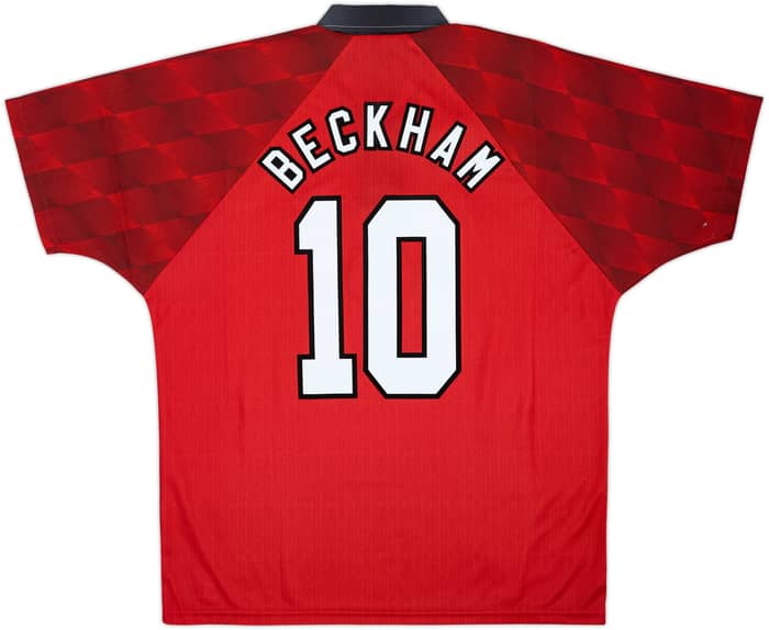1996-98 Manchester United Home Shirt Beckham #10 (L)