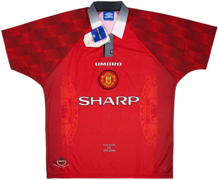 1996-98 Manchester United Home Shirt Beckham #10 (L)