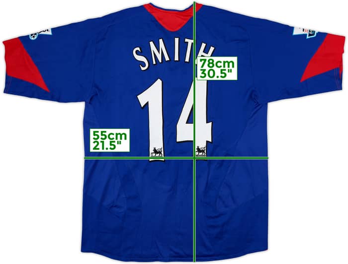 Camiseta de visitante del Manchester United 2005-06 Smith #14 - 8/10 - (L)
