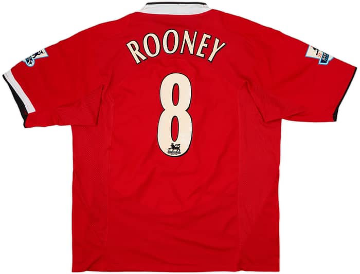 Camiseta de local del Manchester United 2004-06 Rooney #8 - 7/10 - (XXL)