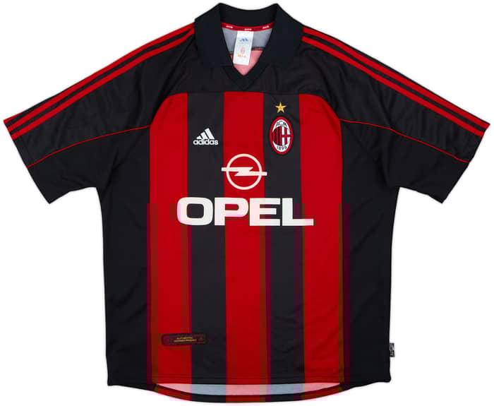 2000-02 AC Milan Home Shirt Shevchenko #7 - 8/10 - (XL)