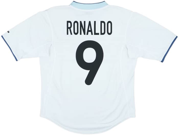 Camiseta de visitante del Inter Milan 2000-01 Ronaldo #9 - 6/10 - (M)