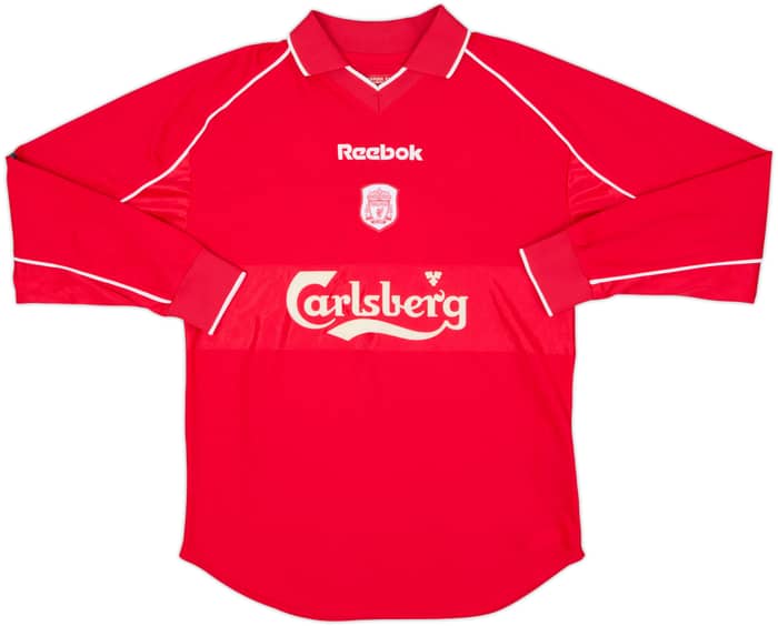2000-02 Liverpool Home L/S Shirt Fowler #9 - 8/10 - (S)
