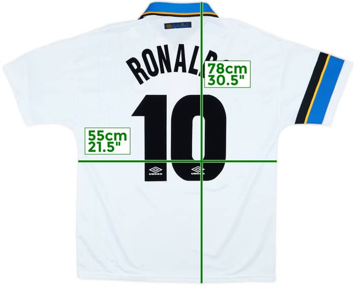 Camiseta de visitante del Inter Milan 1997-98 Ronaldo #10 - 10/10 - (L)