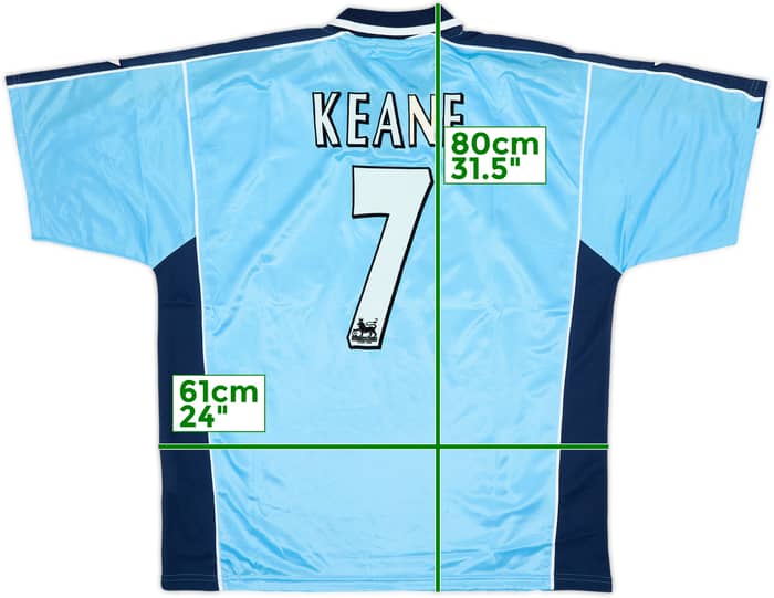 1999-00 Coventry Home Shirt Keane #7 (XL)