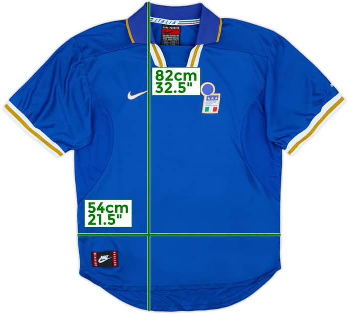 Camiseta de local de Italia 1996-97 #3 - 8/10 - (XL)