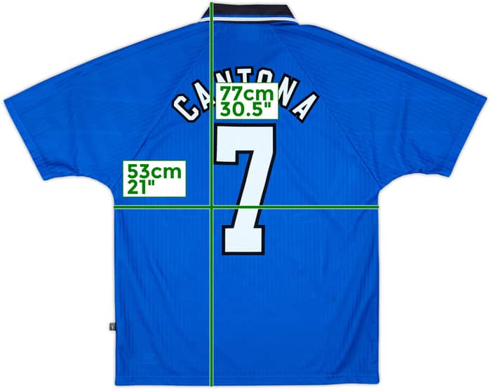 1996-98 Manchester United Third Shirt Cantona #7 - 9/10 - (M)