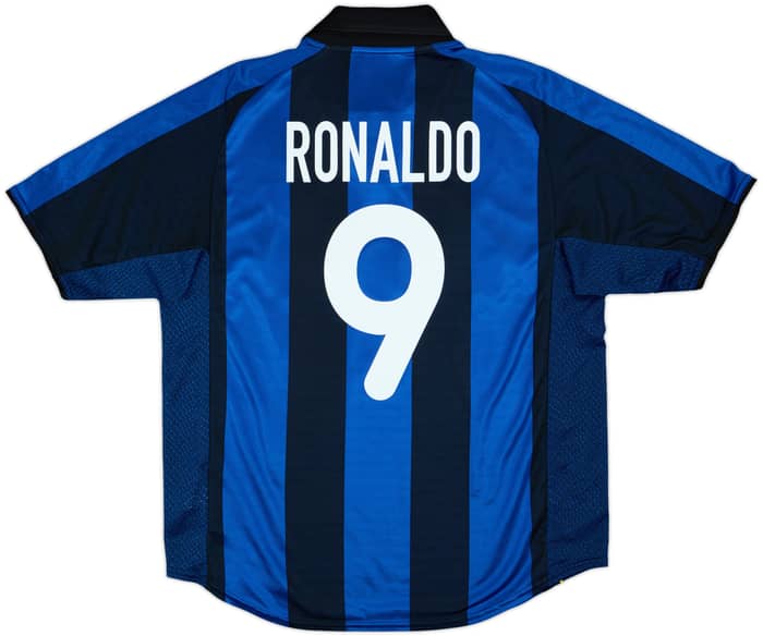 2001-02 Inter Milan Home Shirt Ronaldo #9 - 6/10 - (XL)