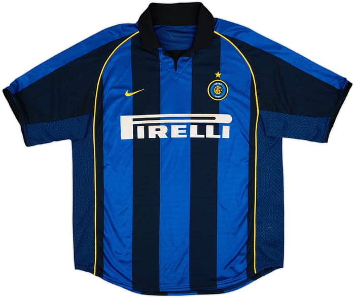 2001-02 Inter Milan Home Shirt Ronaldo #9 - 6/10 - (XL)