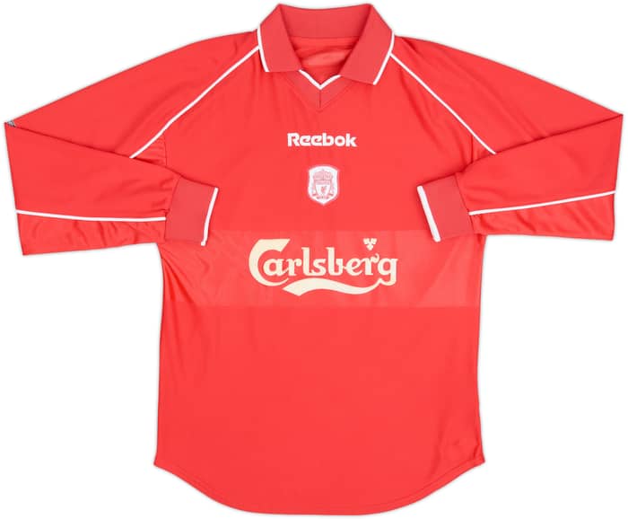 2000-02 Liverpool Home L/S Shirt Gerrard #17 - 6/10 - (M)