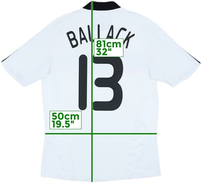 2008-09 Germany Home Shirt Ballack #13 - 7/10 - (M)