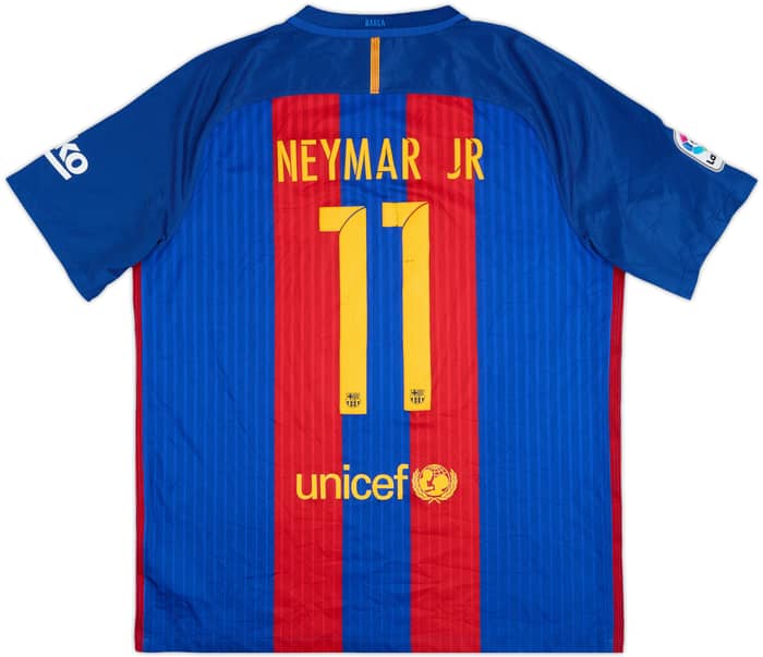 2016-17 Barcelona Home Shirt Neymar Jr #11 - 5/10 - (XL)