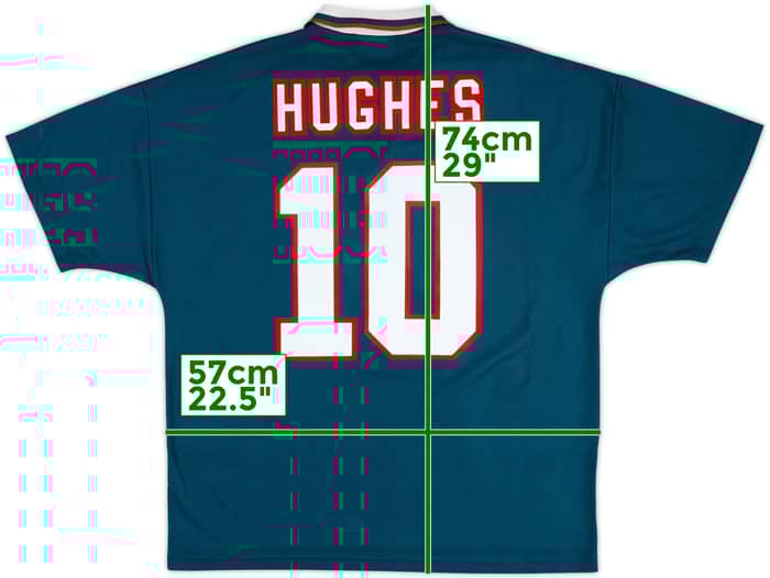 1995-96 Wales Away Shirt Hughes #10 - 8/10 - (L)