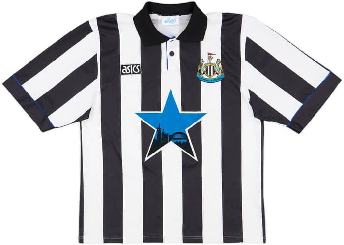 1993-95 Newcastle Home Shirt Cole #9 - 6/10 - (L)