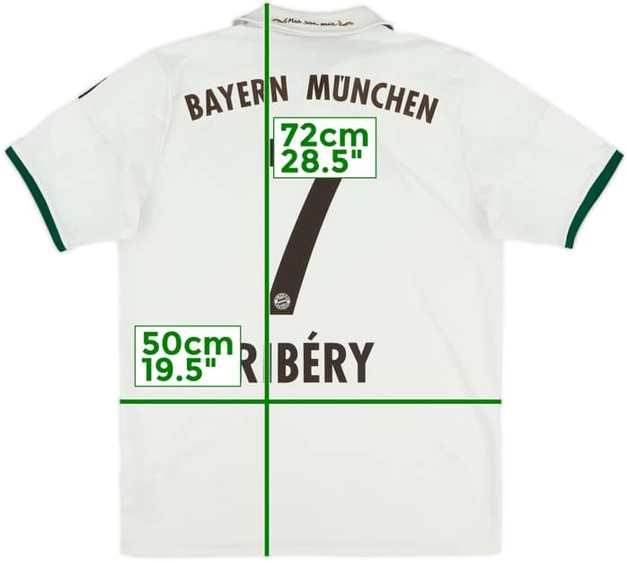 2013-14 Bayern Munich Away Shirt Ribery #7 - 7/10 - (XL.Boys)