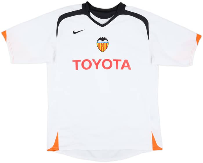2005-06 Valencia Home Shirt David Villa #7 - 7/10 - (L)