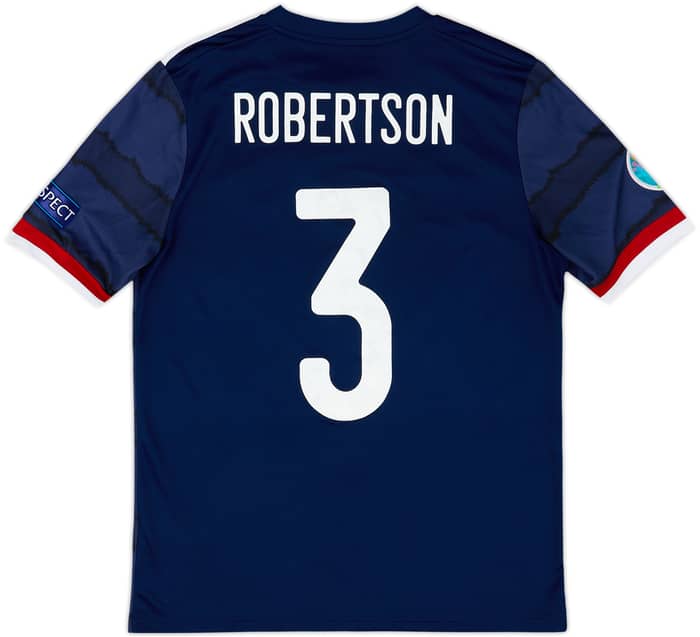 2020-22 Scotland Home Shirt Robertson #3 - 9/10 - (XL.Boys)