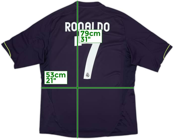 2012-13 Real Madrid Away Shirt Ronaldo #7 - 6/10 - (XL)