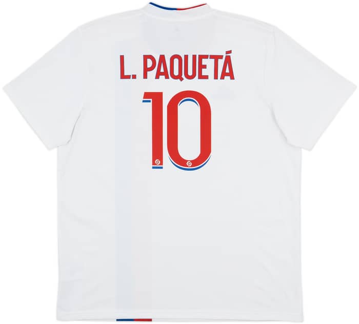 2021-22 Lyon Home Shirt L.Paqueta #10 - 8/10 - (XL)