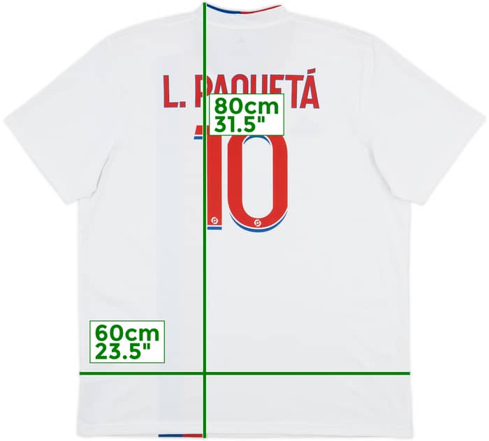 2021-22 Lyon Home Shirt L.Paqueta #10 - 8/10 - (XL)