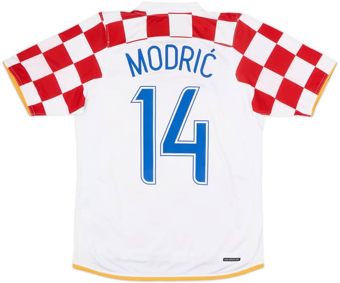 2006-08 Croatia Home Shirt Modric #14 - 9/10 - (S)