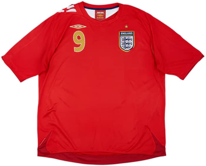 2006-08 England Away Shirt Rooney #9 - 6/10 - (XXL)
