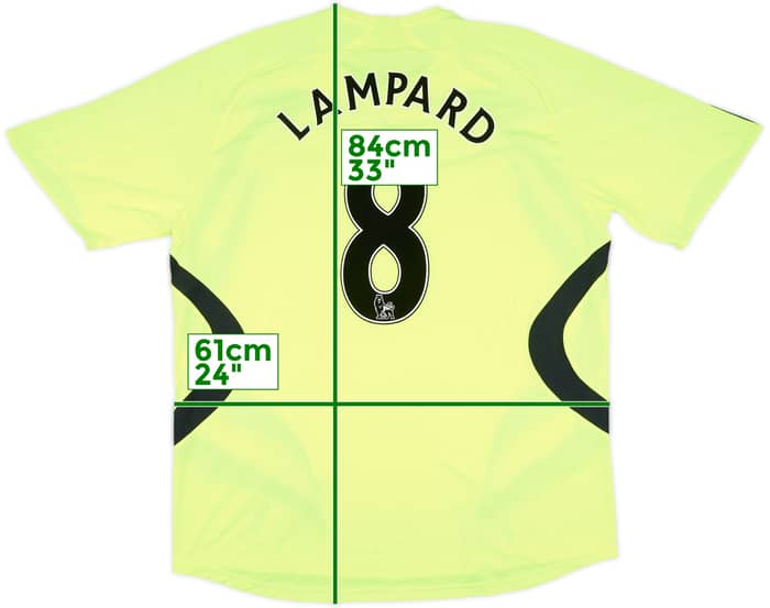 2007-08 Chelsea Away Shirt Lampard #8 - 9/10 - (XL)
