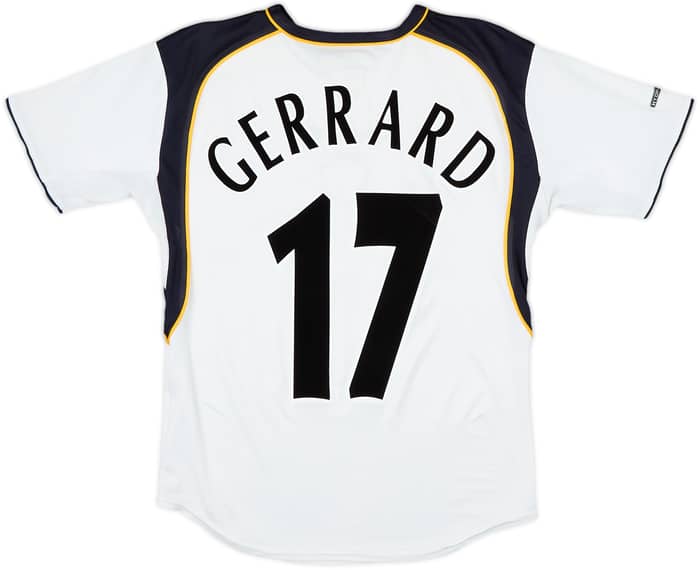 2001-03 Liverpool Away Shirt Gerrard #17 - 8/10 - (Y)
